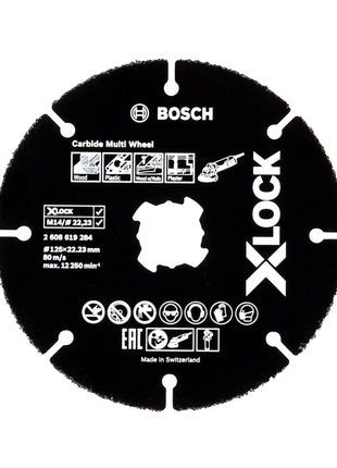 Bosch GWS 18-125 V-LI Akku Winkelschleifer 18V 125mm ( 060193A308 ) + Trennscheibe + L-Boxx - ohne Akku, ohne Ladegerät