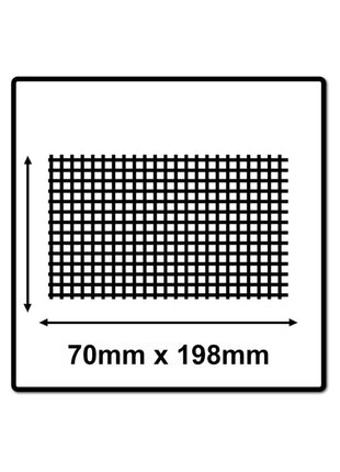 Mirka ABRANET 70x198mm Grip P120, 100pièces. (2x5415005012)