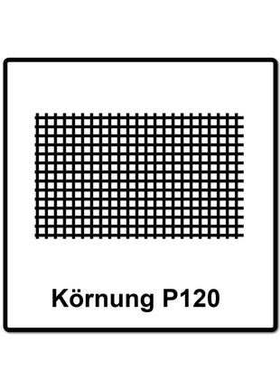 Mirka ABRANET 70x198mm Grip P120, 100pièces. (2x5415005012)