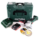 Metabo W 18 LTX 125 Quick Akku Winkelschleifer 18V 125mm im MetaLoc + 1x  Akku 4,0 Ah + Ladegerät + Trennscheiben