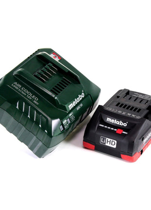 Metabo W 18 LTX 125 Amoladora angular a batería Quick 18V 125mm en MetaLoc + 1x batería 4,0 Ah + cargador + discos de corte