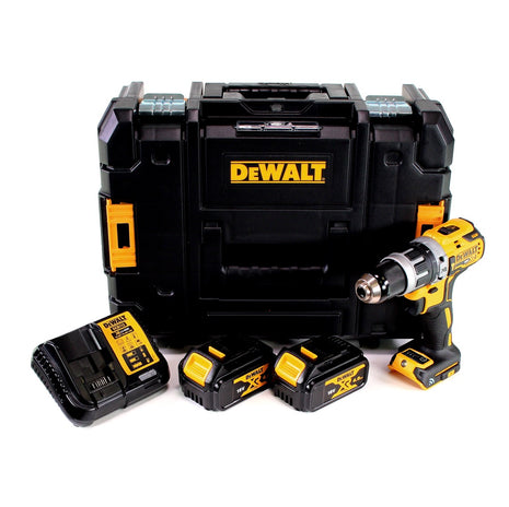 Taladro percutor inalámbrico Dewalt DCD 797 M2 18V brushless + 2x batería 4.0Ah + cargador + TSTAK