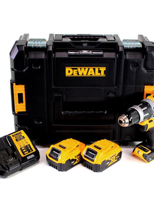 Taladro percutor inalámbrico Dewalt DCD 797 P2 18V sin escobillas + 2x batería 5.0Ah + cargador + TSTAK