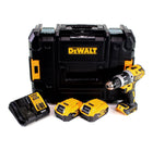 Taladro percutor inalámbrico Dewalt DCD 797 P2 18V sin escobillas + 2x batería 5.0Ah + cargador + TSTAK