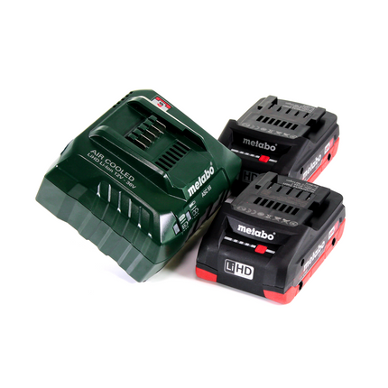 Metabo KHA 18 LTX Martello perforatore a batteria 18V / 2,2J / SDS Plus + 2x Batterie 4,0 Ah + Caricabatterie + Valigetta MetaLoc ( 600210910 )