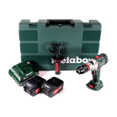 Metabo SB 18 LTX Impuls Perceuse-visseuse à percussion sans fil 18V 110 Nm + 2x Batteries 5,2 Ah + Chargeur + Coffret de transport ( 602192680 )