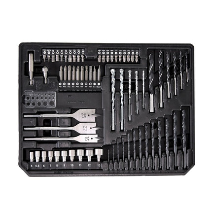 Makita DDF 483 SMX4 Akku Bohrschrauber 18V 40Nm Brushless + 1x Akku 4,0Ah + Ladegerät + 70tlg. Bit Bohrer Set + Koffer