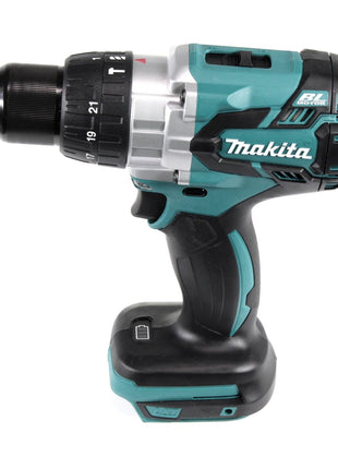 Taladro percutor inalámbrico Makita DHP 481 SMX4 18 V 115Nm + 1x batería 4,0Ah + cargador + 70 piezas. Juego de brocas + estuche