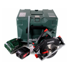 Metabo KS 18 LTX 57 Sega circolare a batteria 18V 165x20mm + 1x batteria 5,2 Ah + caricatore + MetaLoc