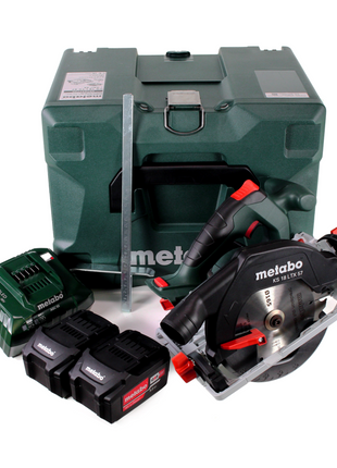 Metabo KS 18 LTX 57 Akku Handkreissäge 18 V 165 x 20 mm + 2x Akku 5,2 Ah + Ladegerät + Metaloc ( 601857700 )