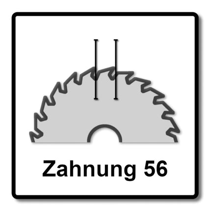Makita CCXF16556EL SPECIALIZED EFFICUT Sägeblatt 165 x 20 x 1,45 mm ( B-57320 ) 56 Zähne für Holz, Laminat und Kunststoff