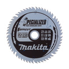 Makita CCXF16556EL Hoja de sierra SPECIALIZED EFFICUT 165 x 20 x 1,45 mm (B-57320) 56 dientes para madera, laminado y plástico