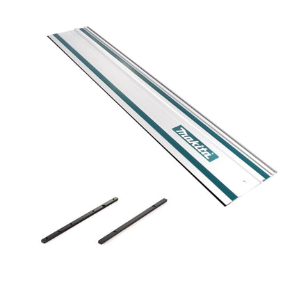 Sega a tuffo a batteria Makita DSP 600 STJ 36V (2x 18V) brushless + 2x guida + rip fence + morsetti per viti + connettore guida + 2x batteria ricaricabile 5.0Ah + caricabatterie + Makpac