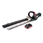 Tagliasiepi a batteria Metabo AHS 18-55 V 18V 53cm + 1x batteria 4,0Ah - senza caricabatteria