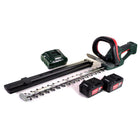 Metabo AHS 18-55 V tagliasiepi a batteria 18V 53cm + 2x batteria 5,2Ah + caricatore