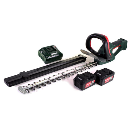 Metabo AHS 18-55 V tagliasiepi a batteria 18V 53cm + 2x batteria 5,2Ah + caricatore