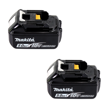 Makita DVC 261 PTX15 Aspirapolvere a spalla a batteria 36V (2x 18V) 2L + 2x Batterie 5,0Ah + Caricabatterie