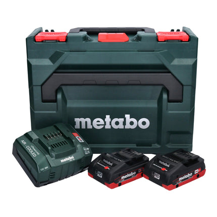 Metabo Basis Set LIHD - 2x Batterie da 4,0 Ah + Caricabatterie ASC 145 + Valigetta Metaloc ( 685130000 )
