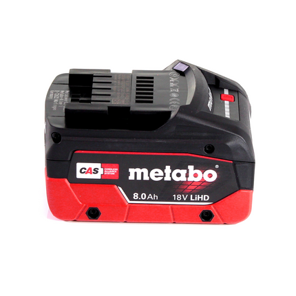 Metabo LiHD 2x Akkupack 18V 8,0Ah ( 625369000 ) + Metabo Ladegerät ASC 145  ( 627378000 ) - Toolbrothers