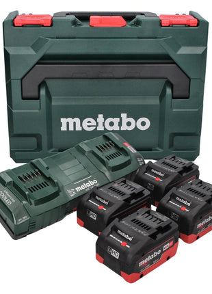 Metabo Basis Set LiHD 18 V + 4x Akku 8,0 Ah + Doppelladegerät + metaBOX ( 685135000 ) - Toolbrothers