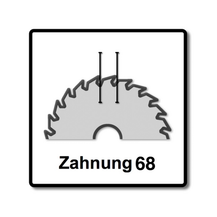 2x Festool Spezial Kreissägeblatt TF68 Alu Kunststoff 260 x 2,4 x 30 mm ( 494607 ) 260 mm 68 Zähne für KS 88 120 - Toolbrothers