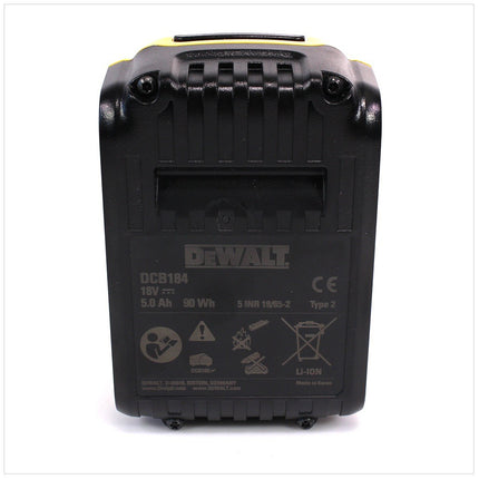 Batteria Dewalt DCB 184 18 V 5 Ah / 5000 mAh XR Li-Ion