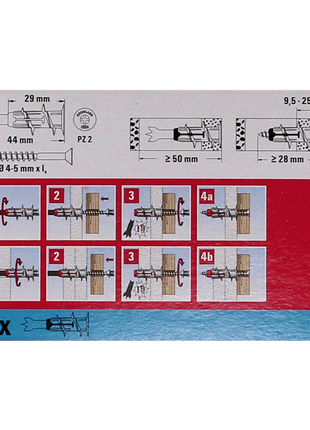 Fischer Profibox DUO-Line mit 1000 Stk. DUOPOWER 6x30mm + 50 Stk. DUOTEC 10 + 50 Stk. DUOBLADE ( 553667 )