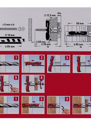 Fischer Profibox DUO-Line  : DUOPOWER 6x30mm + 1000 pcs - DUOTEC 10 + 50 pcs - DUOBLADE + 50 pcs. ( 553667 )