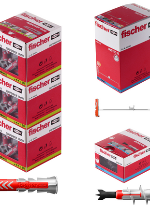 Fischer Profibox DUO-Line mit 150 Stk. DUOPOWER 10x50mm + 50 Stk. DUOTEC 10 + 50 Stk. DUOBLADE ( 553669)