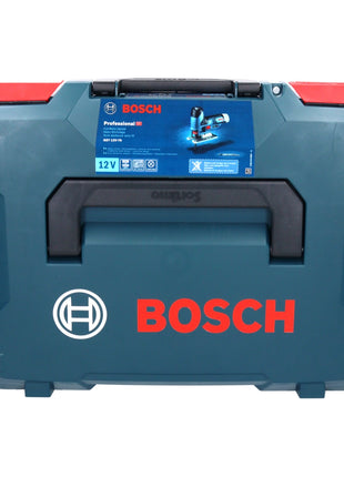 Bosch GST 12V-70 Sierra de calar inalámbrica profesional 12 V + 17 hojas de sierra de calar + L-Boxx - sin batería, sin cargador