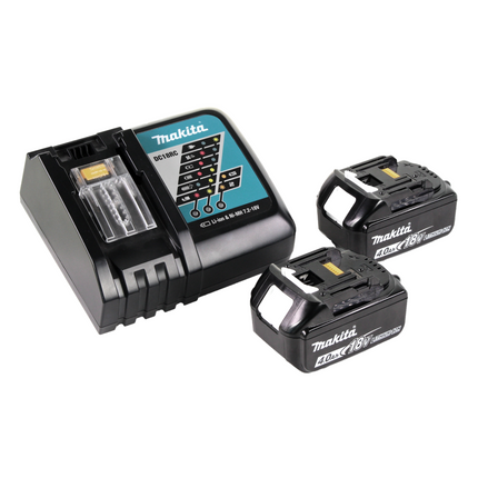 Trapano a percussione a batteria Makita DHR 242 RMJ 18V 2.0J SDS-plus Brushless + 2x batteria 4.0Ah + caricabatterie + Makpac