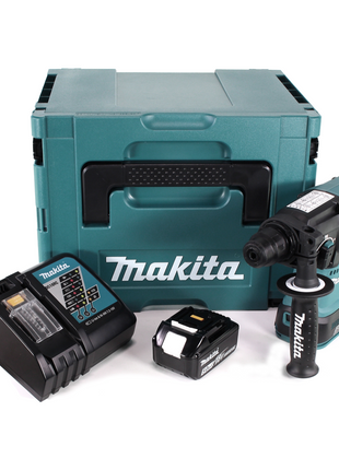 Taladro percutor a batería Makita DHR 242 RT1J 18V 2.0J SDS-plus sin escobillas + 1x batería 5.0Ah + cargador + Makpac