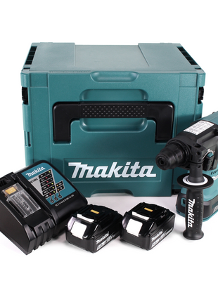 Makita DHR 242 RTJ Marteau perforateur sans fil 2,0J SDS-plus 18V  + 2x Batteries 5,0Ah + Chargeur + Coffret Makpac