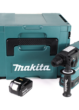 Taladro percutor a batería Makita DHR 242 G1J 18V 2.0J SDS-plus sin escobillas + 1x batería 6.0Ah + Makpac - sin cargador