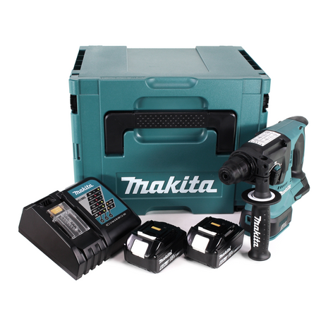 Makita DHR242RGJ Marteau perforateur sans fil 2,0J SDS-plus 18V Brushless  + 2x Batteries 6,0Ah + Chargeur + Coffret Makpac