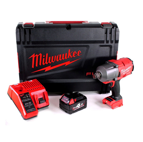 Milwaukee M18 ONEFHIWF34 401X Llave de impacto inalámbrica 3/4" 18V 1627Nm + 1x batería 4.0Ah + cargador + caja HD