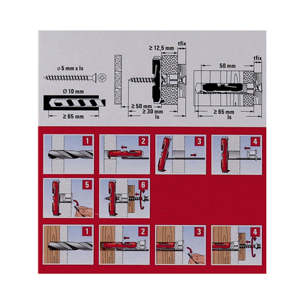 Fischer Hohlraumdübel DUOTEC 10 50mm 100 Stk. ( 2x 537258 )