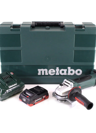 Metabo W 18 LTX 125 Amoladora angular rápida 18V 125mm + 1x batería 4.0Ah + cargador + maletín