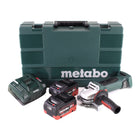 Metabo W 18 LTX 125 Quick Winkelschleifer 18V 125mm + 2x Akku 5,5Ah + Ladegerät + Koffer
