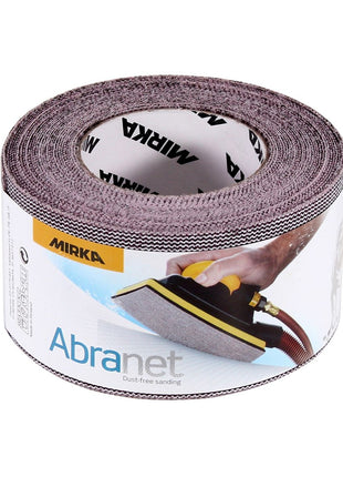 Mirka ABRANET Rouleau de papier abrasif 75 mm x 10 m P80 Klett (545BI001803R)