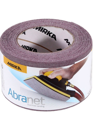 Rollo de papel de lija Mirka ABRANET 75mm x 10m P320 rollo de lija Velcro (545BI001323R)