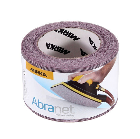 Rollo de papel de lija Mirka ABRANET 75mm x 10m P400 rollo de lija Velcro (545BI001413R)