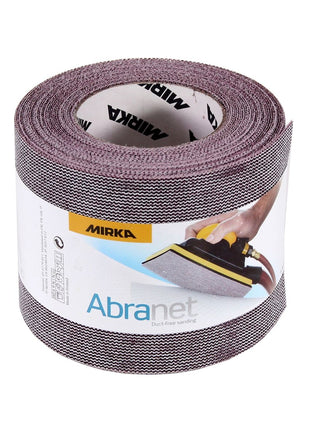 Rollo de papel de lija Mirka ABRANET 115mm x 10m P80 rollo de lija Velcro (545BY001803R)