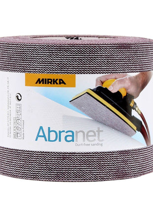 Rollo de papel de lija Mirka ABRANET 115mm x 10m P80 rollo de lija Velcro (545BY001803R)