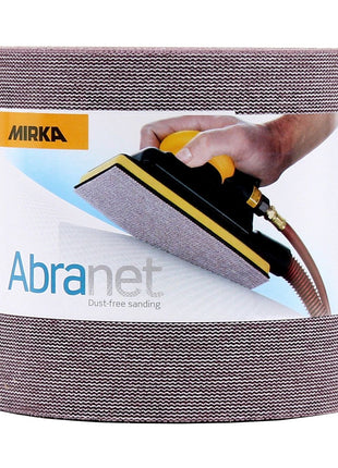 Mirka ABRANET Rouleau de papier abrasif 115 mm x 10 m P180 Klett (545BY001183R)