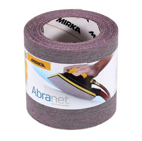 Rollo de papel de lija Mirka ABRANET 115mm x 10m P180 rollo de lija Velcro (545BY001183R)