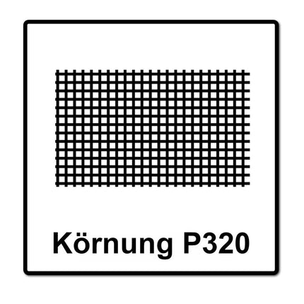 Mirka ABRANET Schleifpapier Rolle 115mm x 10m P320 Schleifrolle Klett ( 545BY001323R )