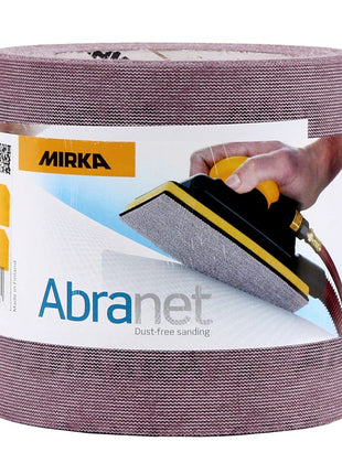 Rollo de papel de lija Mirka ABRANET 115mm x 10m P400 rollo de lija Velcro (545BY001413R)