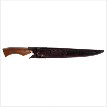 Serra Grande "Faca Carbono" Coltello da cucina tradizionale brasiliano forgiato a mano CARBON, lama da 25,4 cm + Fodero in vera pelle
