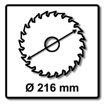 Lama circolare Festool 5x a denti fini HW 216 x 2,3 x 30 mm L60 216 mm 60 denti ( 5x 500125 )